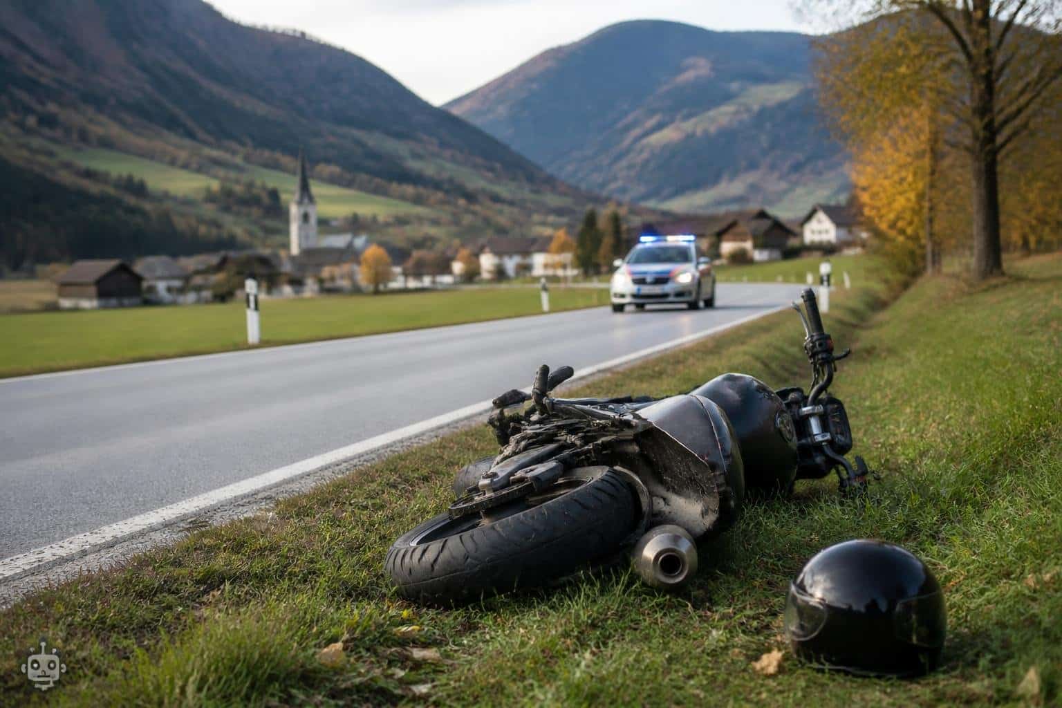 Verkehrsunfall mit Eigenverletzung