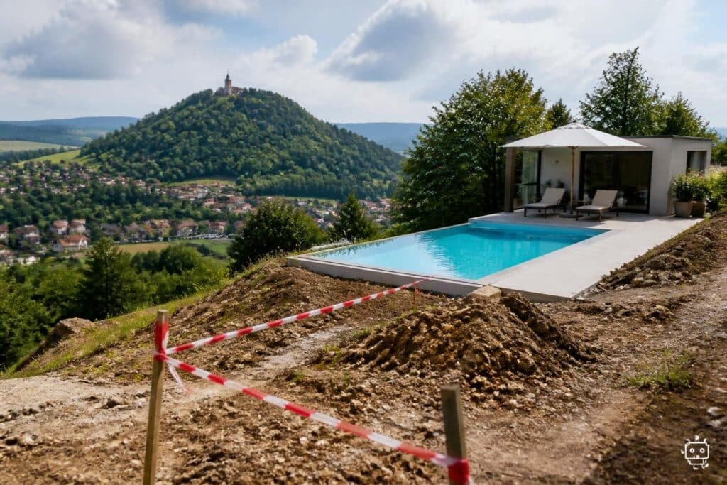 Poolbau sorgt für Aufregung
