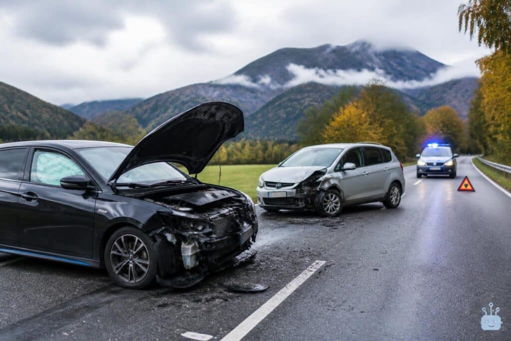 Drei Verletzte nach Zusammenstoß auf B85