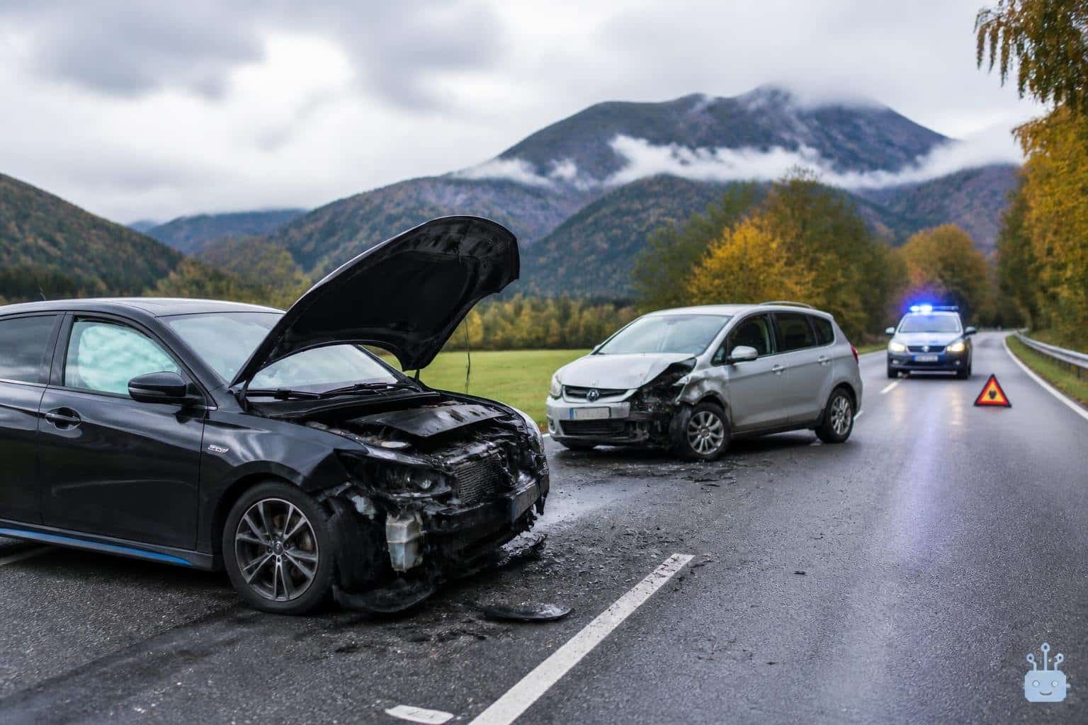 Drei Verletzte nach Zusammenstoß auf B85