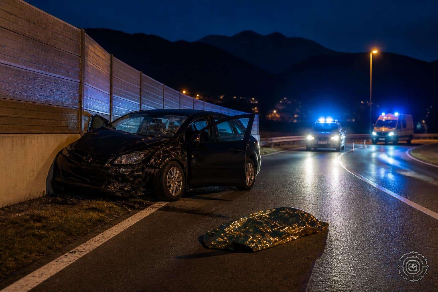 Schwerer Unfall in Villach: Lenker lag verletzt auf Straße