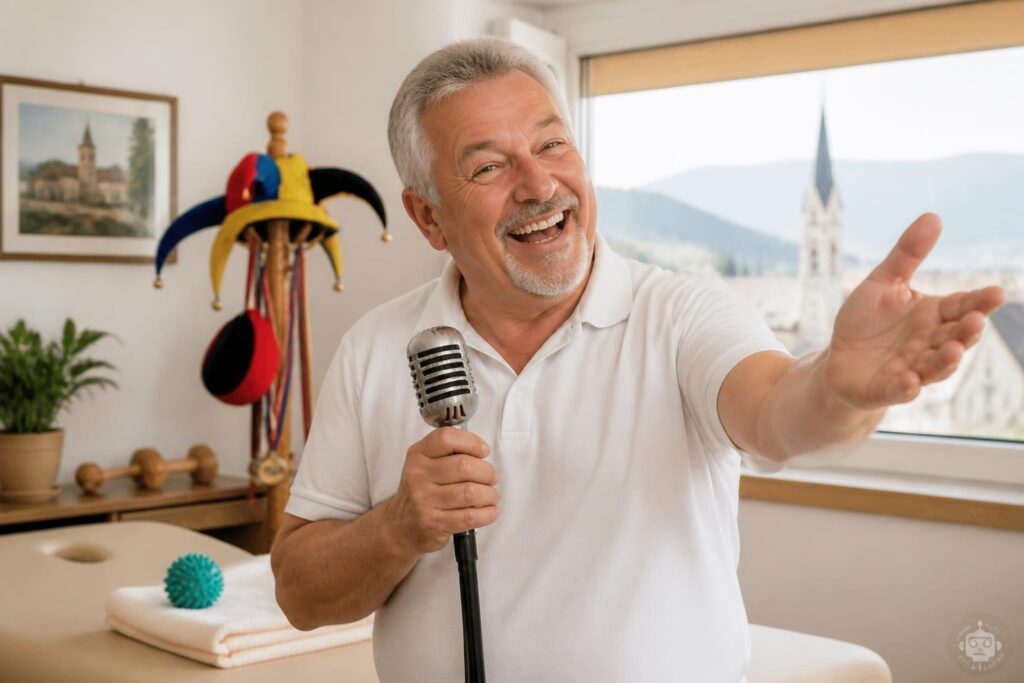 Der Heil- und Lachmuskel-Masseur wurde 60