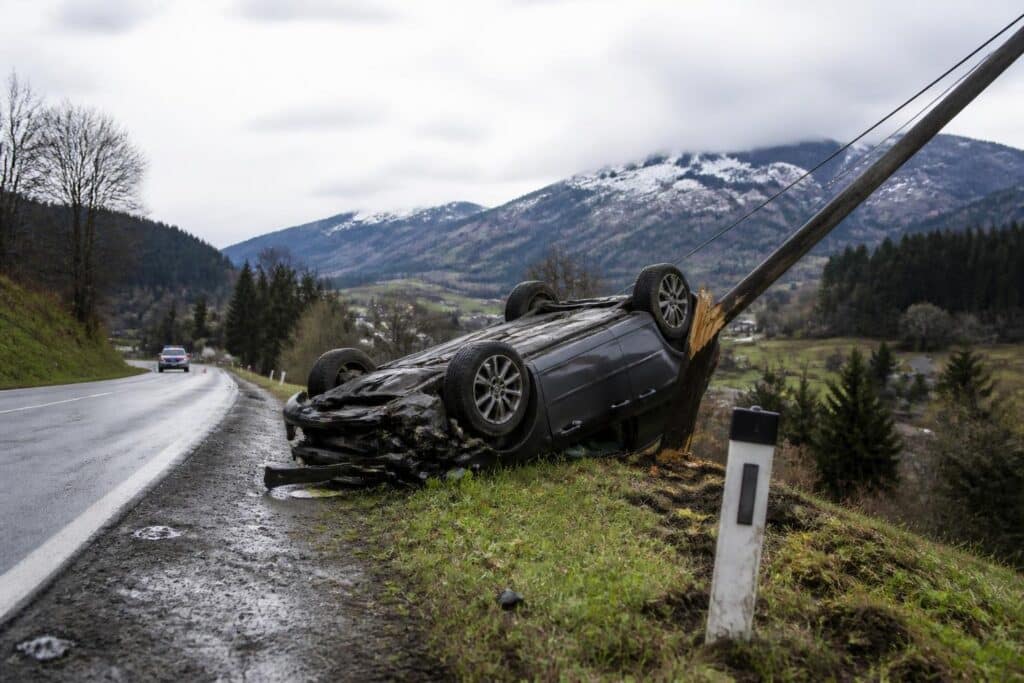Verkehrsunfall mit Eigenverletzung