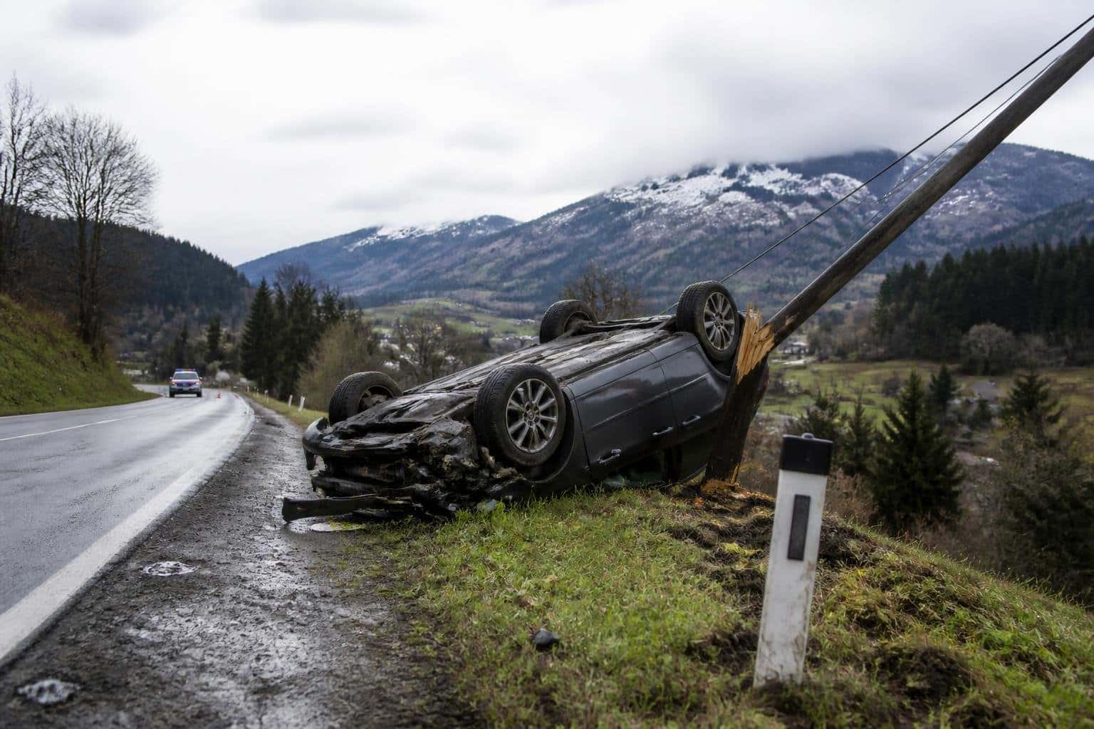Verkehrsunfall mit Eigenverletzung