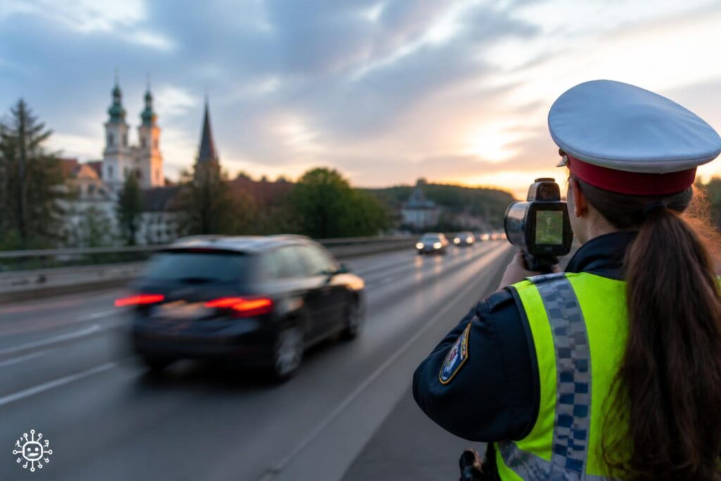 Frau raste mit 124 km/h durch Klagenfurt