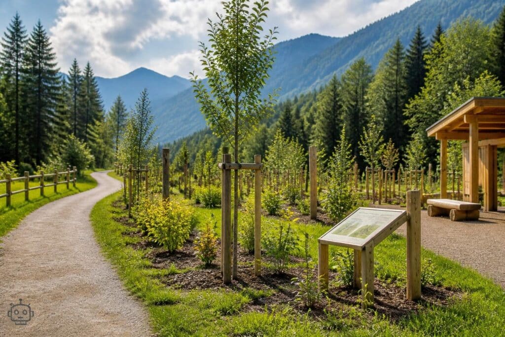 Neuer Schauwald in Nötsch macht Klimaanpassung erlebbar