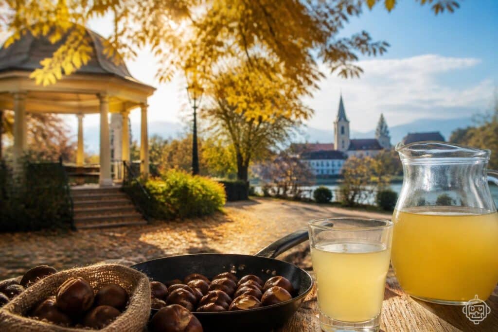 Im Bürgerlustpark in Völkermarkt gab‘s wieder Maroni und Sturm