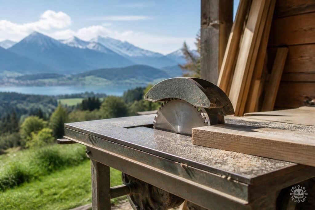 Kärntner geriet mit Hand in laufende Kreissäge