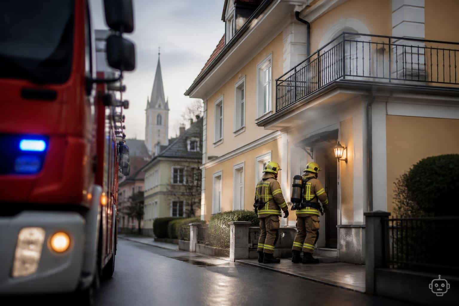 Helfer finden schlafendes Paar in verrauchter Villacher Wohnung