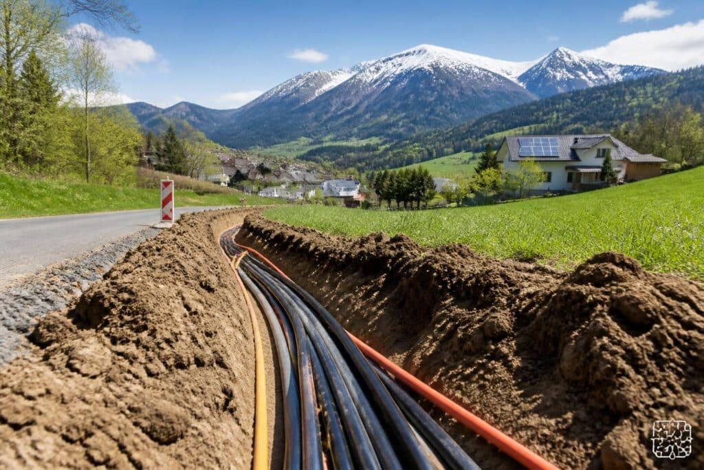 Warum beim Glasfaserausbau gleich Stromkabel mitverlegt werden