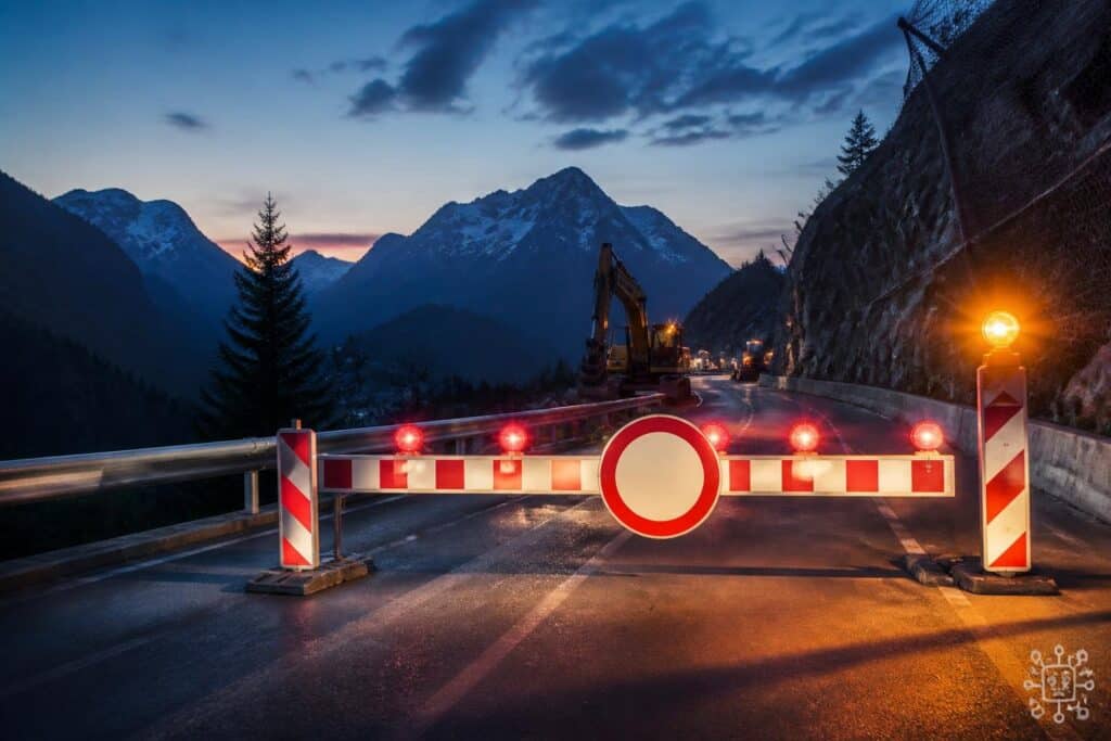 Nächtliche Sperren am Plöckenpass