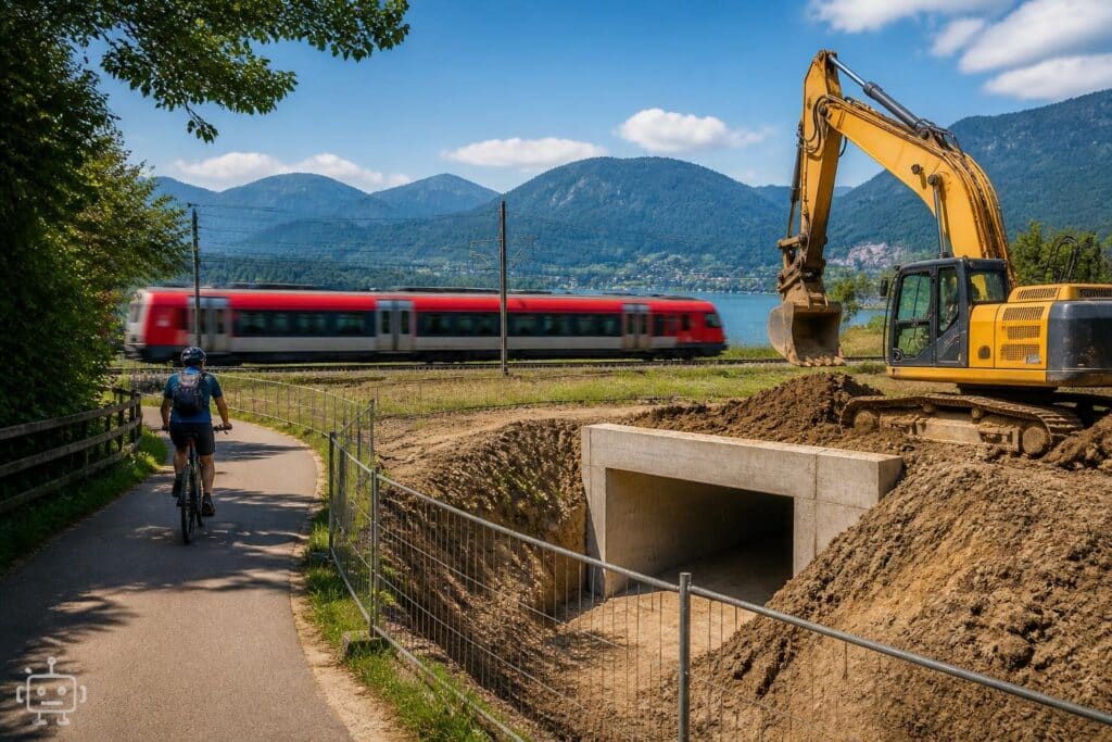 Neue Unterführung macht Radweg in Pörtschach sicherer
