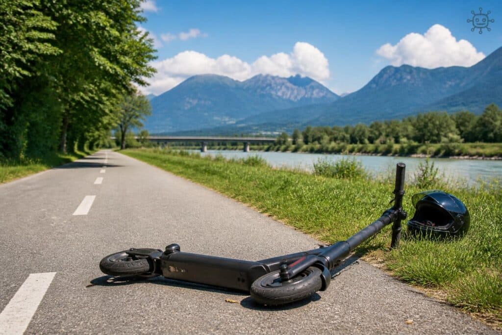 E‑Scooter schafft 74 km/h: Lenker schwer verletzt