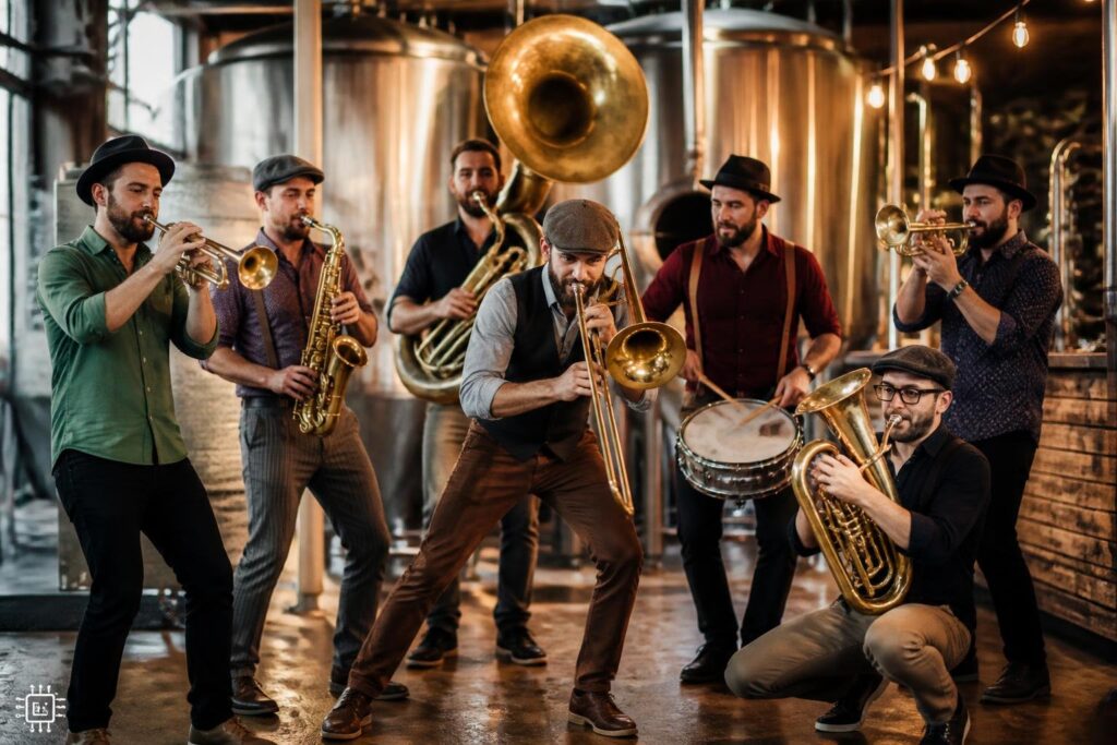 Brass-Band Buena Banda präsentiert neues Album in Feldbacher Brauerei