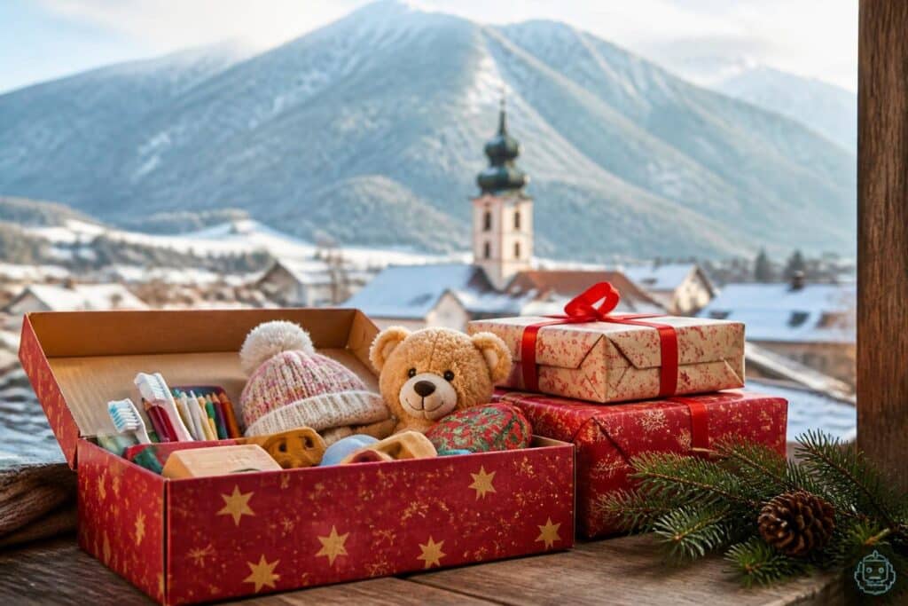 So können Schuhkartons aus Hermagor Weihnachtsfreude schenken