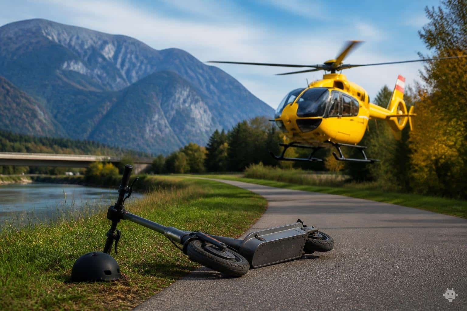 Sturz mit E-Scooter im Bezirk Villach