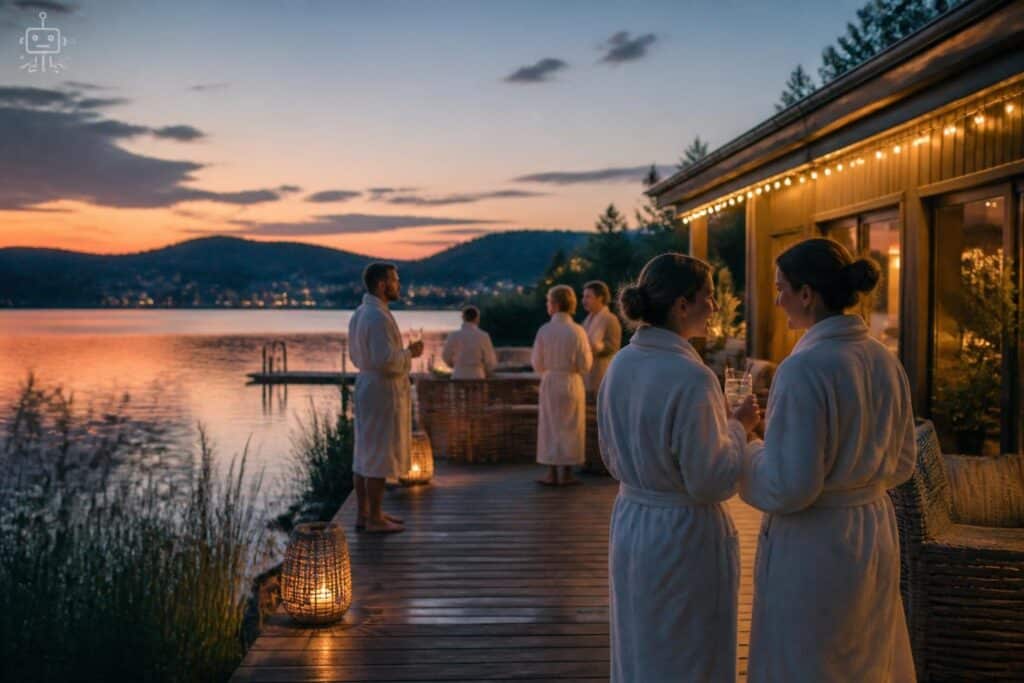 So heiß war die Bademantel-Party am Klopeiner See