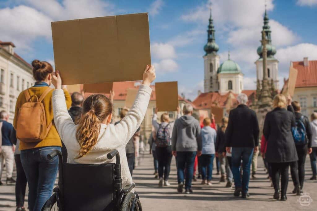 Demo für inklusive Bildung in Kärnten
