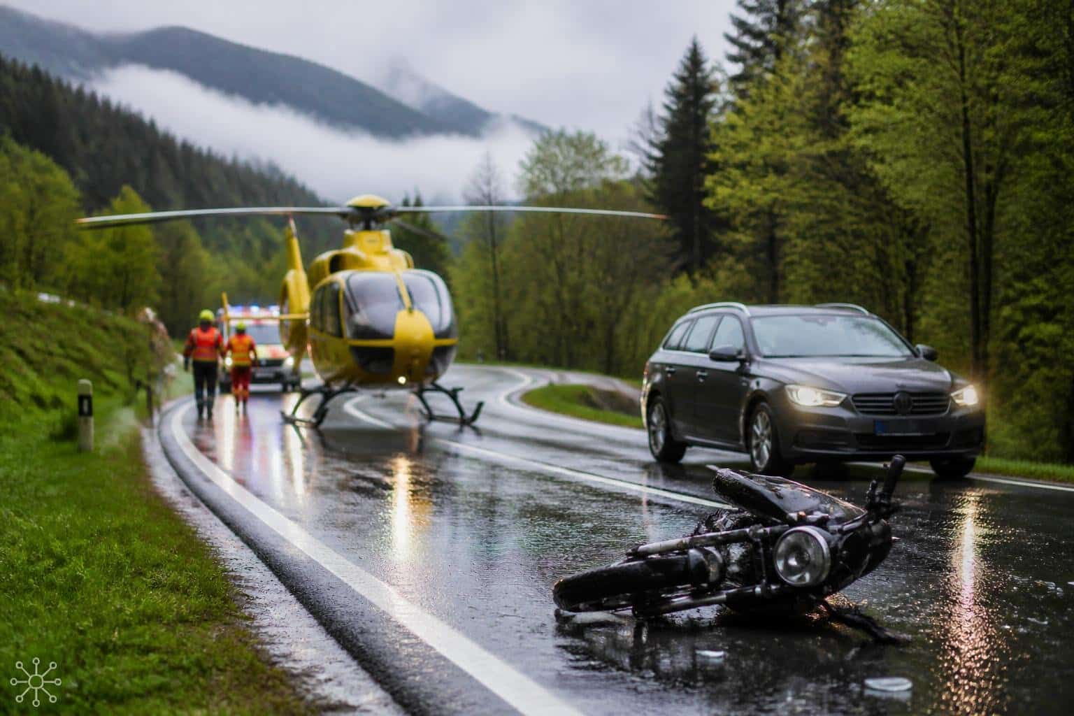Verkehrsunfall mit Personenschaden im Bezirk Villach