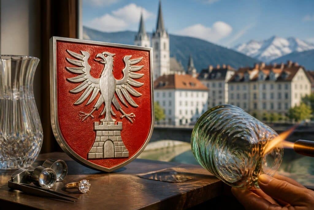 Glaserei und Juwelier bekommen bald das Villacher Stadtwappen