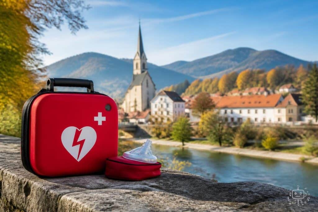 Vom Bezirk Völkermarkt nach Moldau: Lebensrettender Defibrillator an Schule übergeben