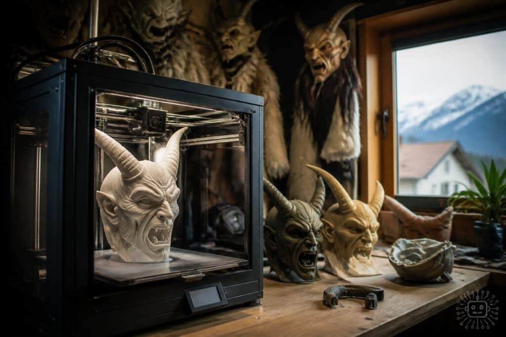Krampus 2.0! In Kärnten entsteht Brauchtum im 3D-Drucker