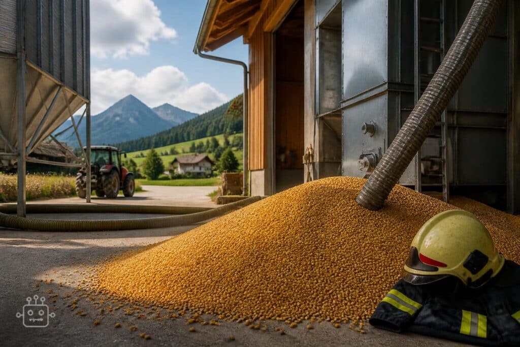 Brand in Kärnten: Sechs Tonnen Mais in Sicherheit gebracht