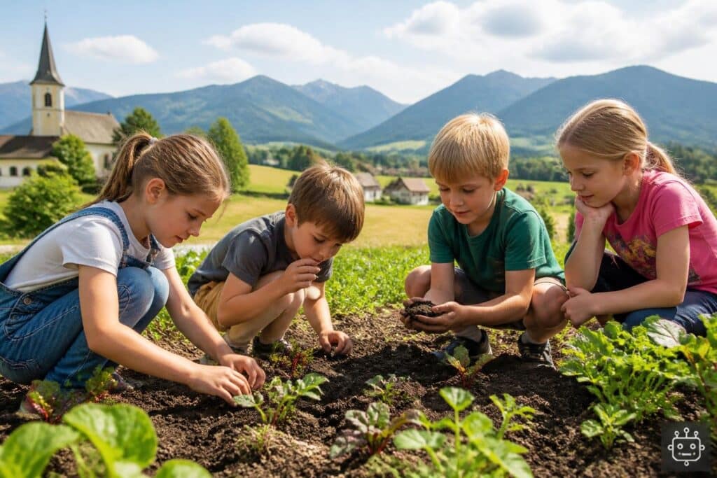 Feistritz ob Bleiburg: Wenn ein Acker zum Klassenzimmer wird