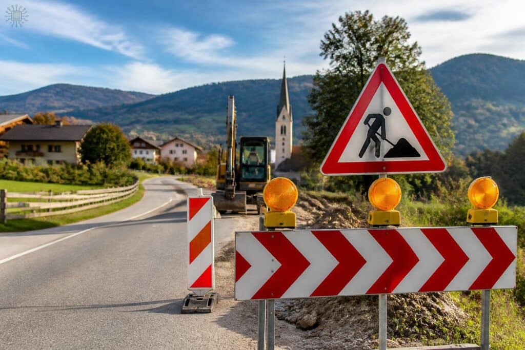 Die Knappenberger Straße wird umfangreich saniert