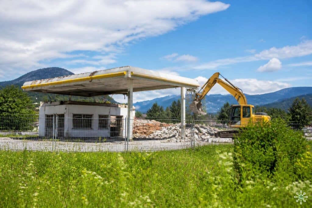 Der Schandfleck wird beseitigt