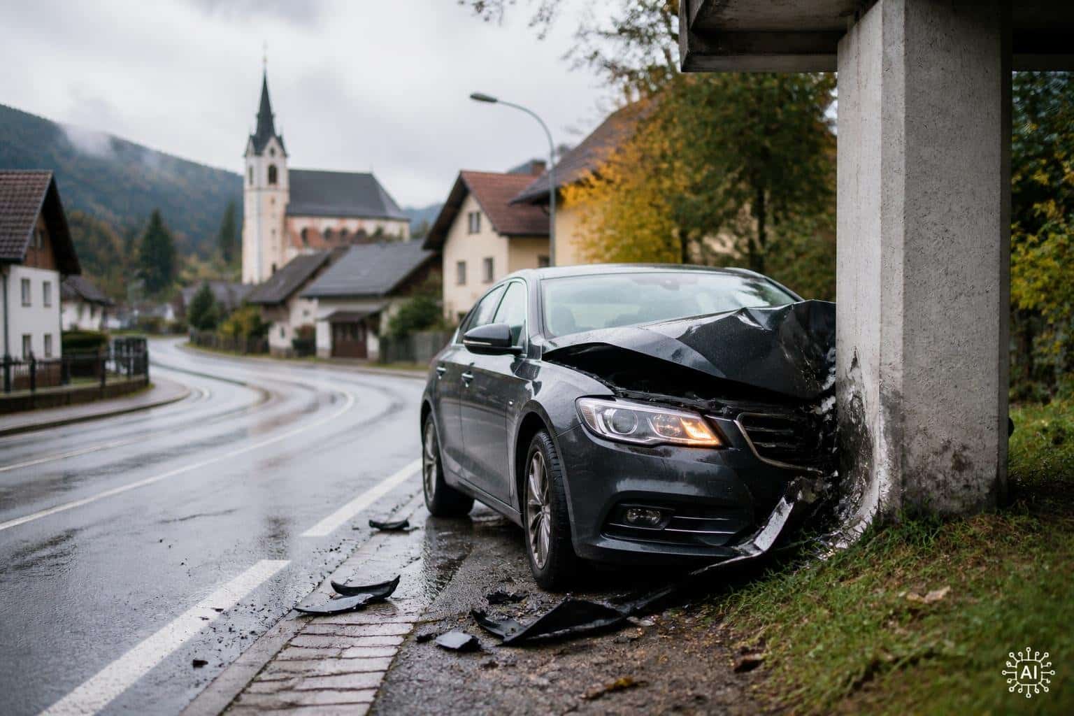 Unfall im Ortsgebiet von Straßburg
