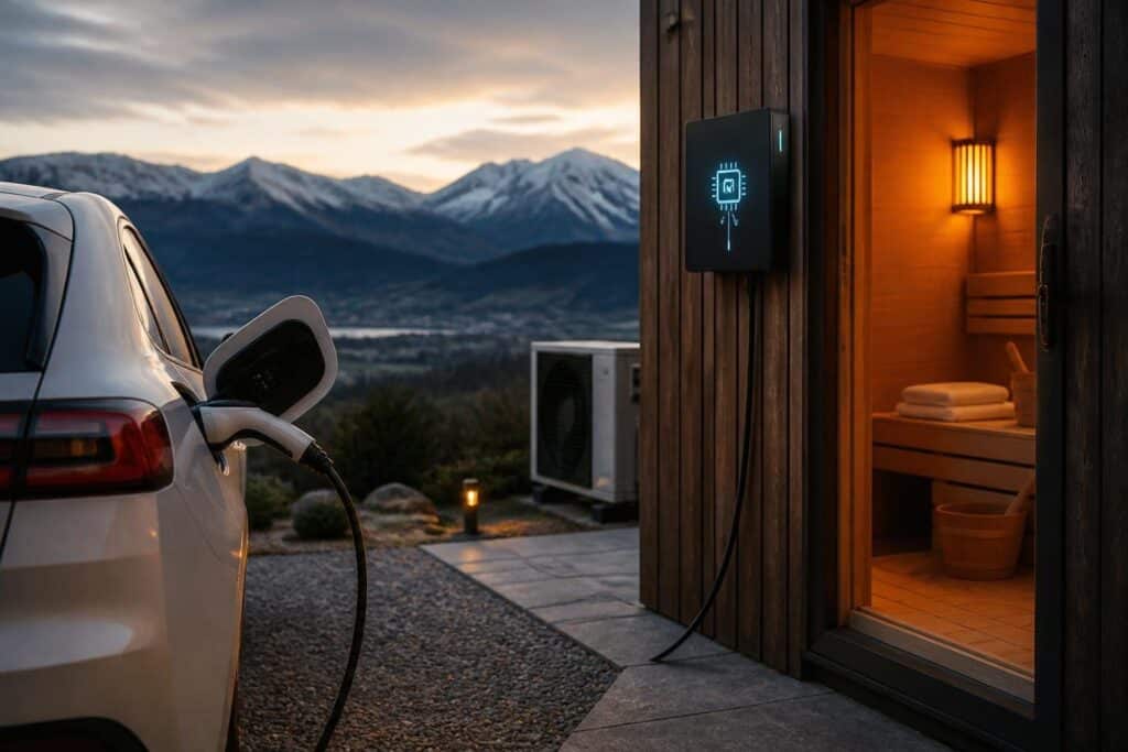 Stromrechnung neu: Gleichzeitig Sauna und laden wird teurer