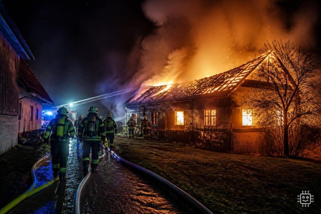 Brand in unbewohntem Haus ausgebrochen
