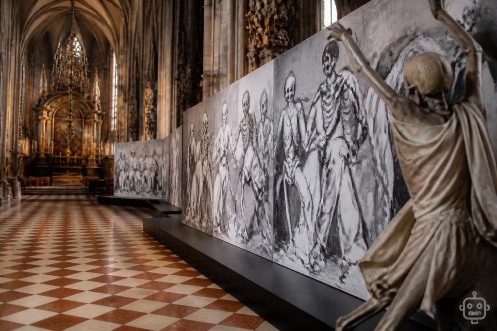 Künstlerin Lisa Huber: Ihr Tod tanzt nun im Stephansdom