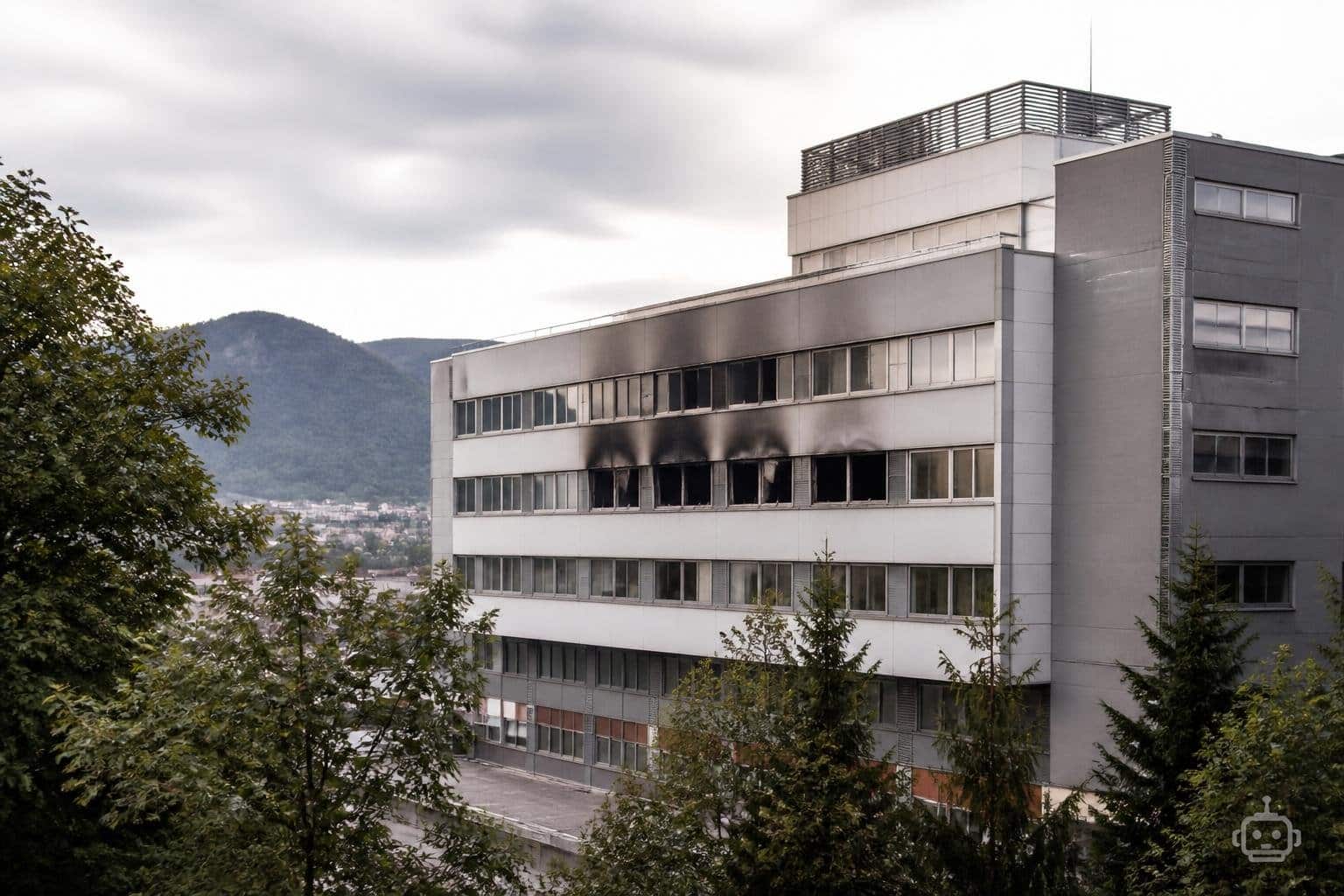 Brand in Klinikum-Gebäude ausgebrochen
