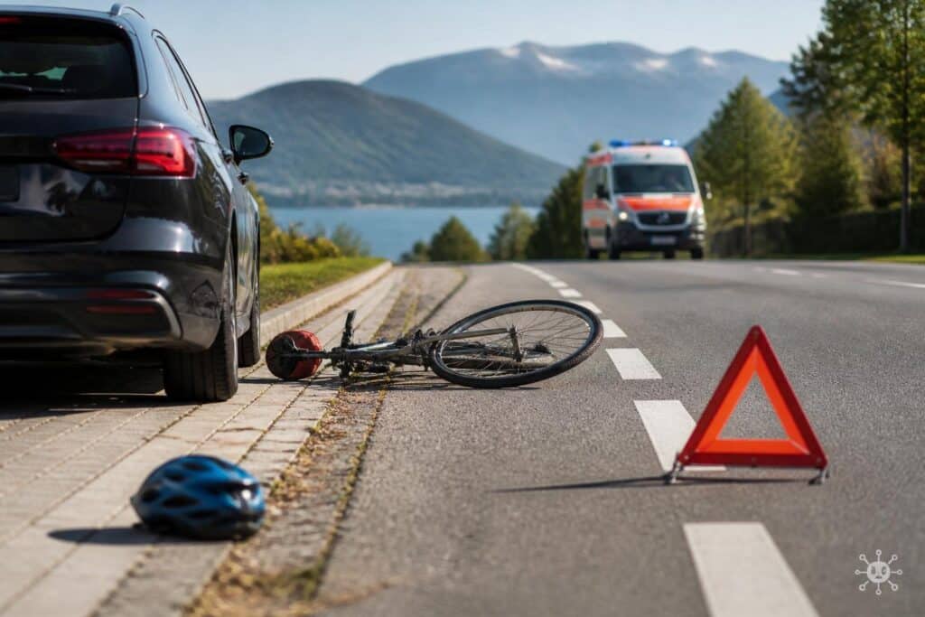 18-jähriger Radler prallt gegen parkendes Auto: Reanimiert