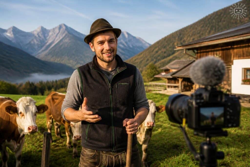 Kärntner Farmfluencer zeigt seine Arbeit im Fernsehen