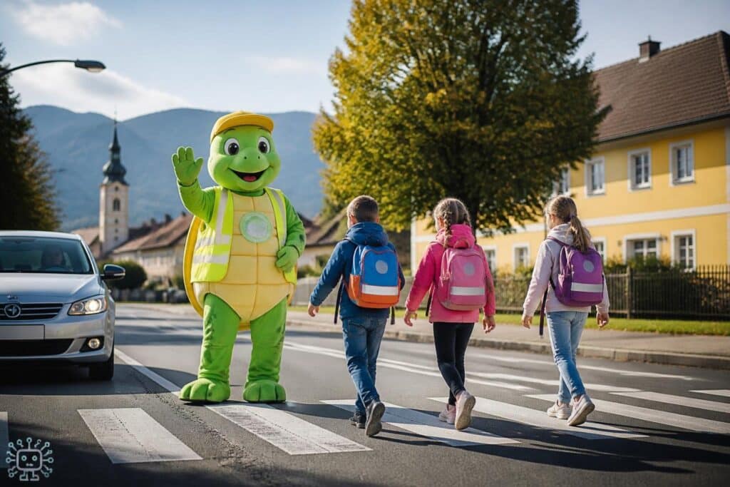 Helmi macht Völkermarkter Schüler fit für den Schulweg