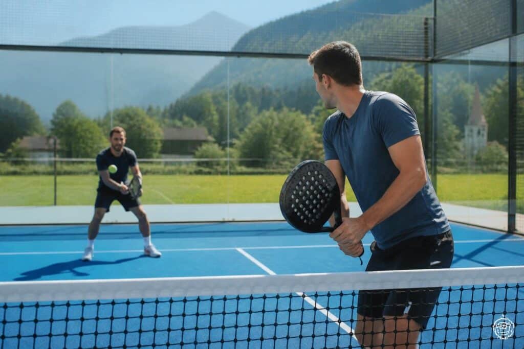 In Feldkirchen schwangen zwei Amateure den Padel-Schläger