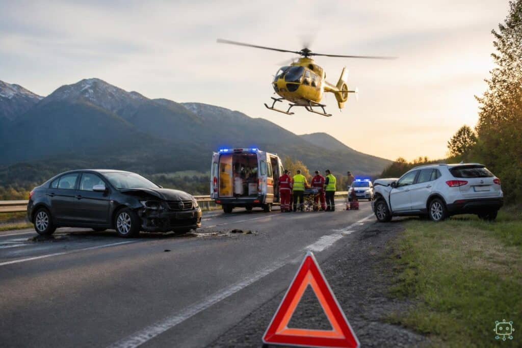 Zwei Schwerverletzte nach Verkehrsunfall am Samstagabend in Ferlach