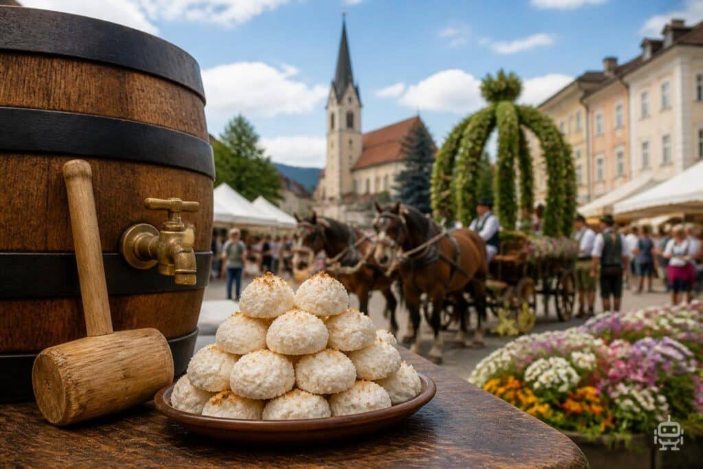 Drei Schläge, 200 Kokosbusserl und 435 Jahre am Kolomonimarkt