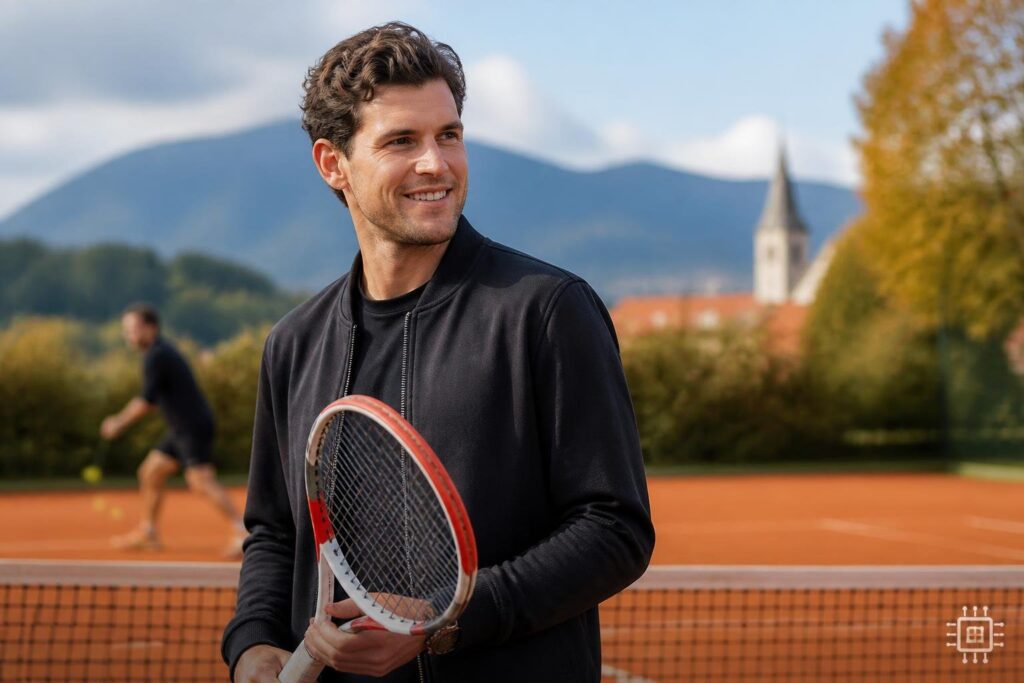 Dominic Thiem schaute auf ein paar Bälle in Wolfsberg vorbei