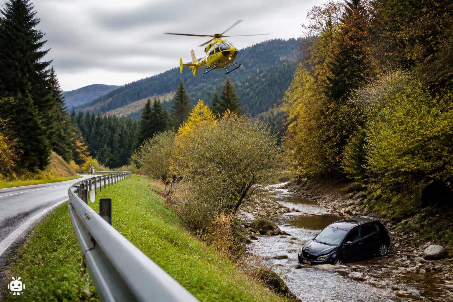 Verkehrsunfall mit Eigenverletzung
