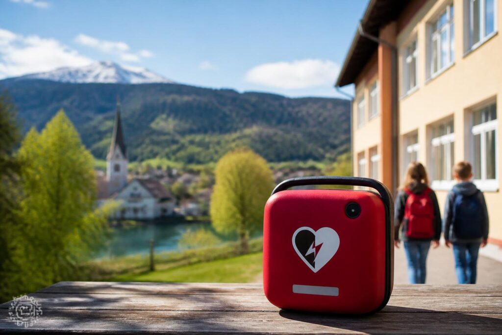 Kärntner Spende ermöglicht ersten Schuldefibrillator in Moldau