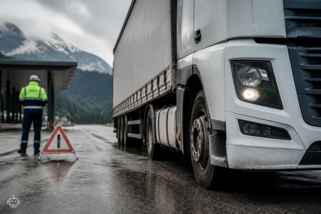 24 schwere Mängel bei Sattelzug entdeckt