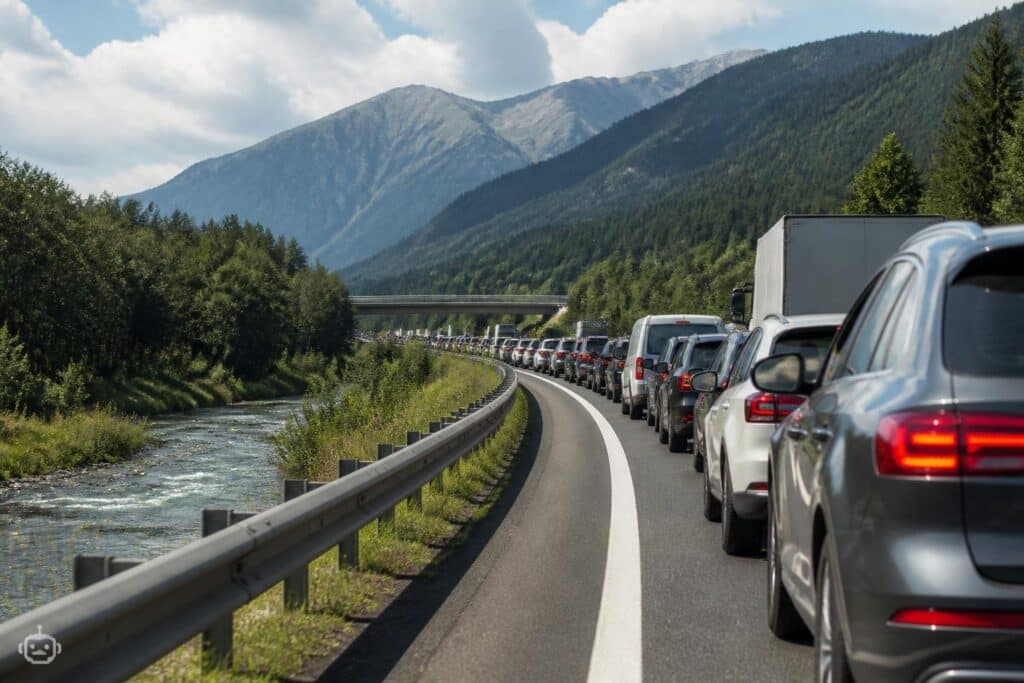 20 Kilometer langer Stau nach Unfall auf der A10 in Kärnten