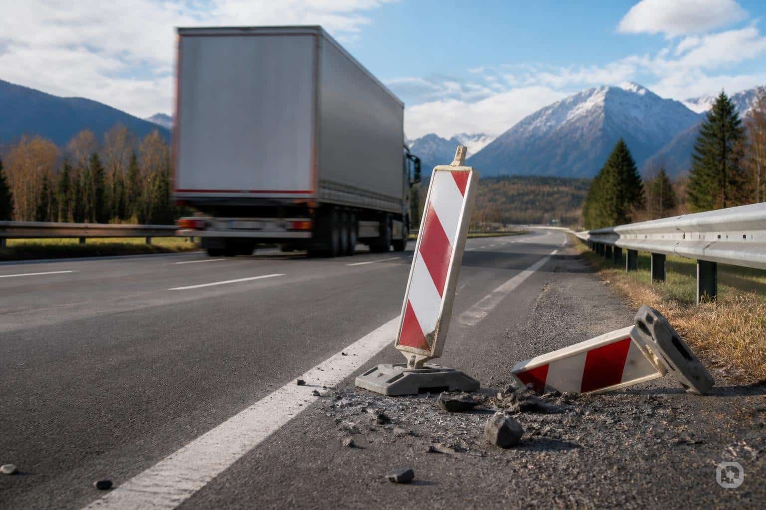 Lkw-Lenker fährt nach Unfall einfach weiter