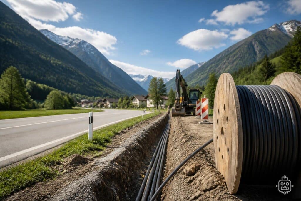 Stromleitungen in Reißeck werden unterirdisch verlegt
