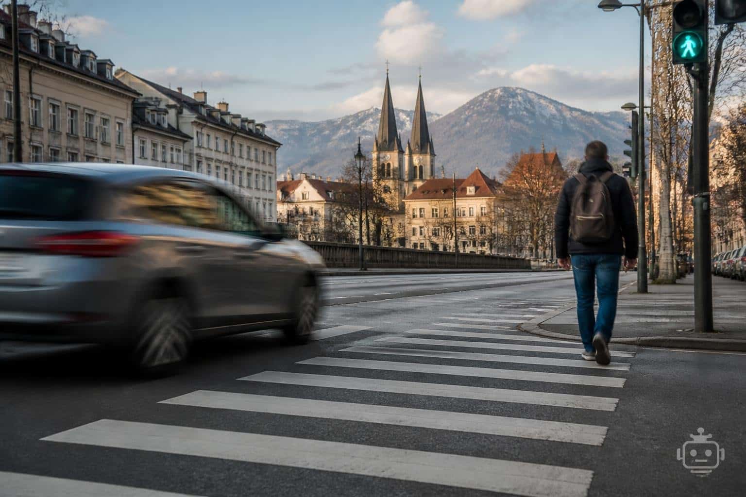 Fußgänger wurde in Villach von Auto erfasst