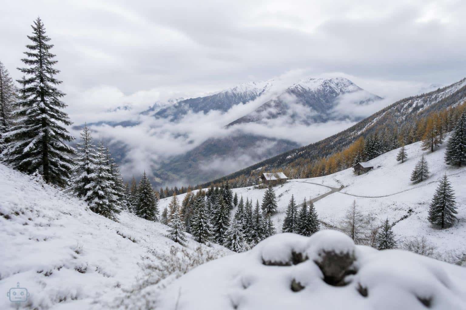 Wintereinbruch in den Kärntner Bergen: Herbstferien starten mit Schneefall
